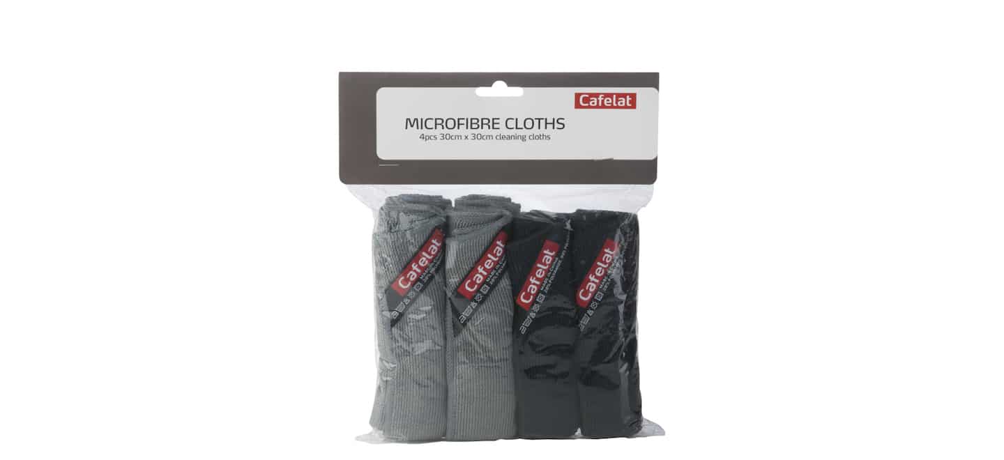 Barista cloth set microfiber / 4 pcs. in 3 sizes / Professional Cleani